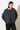 Blouson-Jacke mit Rundkragen wendbar für Damen in grau und schwarz