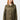 Wattierte Jacke mit kleinem Kragen für Damen in olive-grün