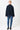 gerade,kurze Wolljacke für Damen in dunkelblau
