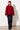 gerade,kurze Wolljacke für Damen in rot
