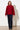 gerade,kurze Wolljacke für Damen in rot