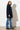 Damen Parka aus Wolle dunkelblau