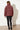Langerchen Jacke für Frauen in Rot – Rückseite