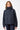 Lockere Jacke mit Kordelzug in Kapuze (Navy)