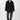 Langerchen Kapuzenmantel für Frauen in Schwarz- Outfit Front
