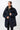Langerchen Jacke für Frauen in Blau- Front