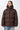 Langerchen Steppjacke für Frauen in Braun- Front