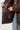 Langerchen Steppjacke für Frauen in Braun- Detail