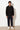 Langerchen Jacke für Herren in Schwarz- Outfit Front