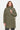 Langerchen Parka für Frauen in Grün- Front