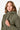 Langerchen Parka für Frauen in Grün- Detail