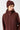 Langerchen Parka für Frauen in Dunkelrot- Detail