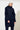 Langerchen Parka für Frauen in Blau- Front