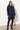 Langerchen Parka für Frauen in Blau- Outfit Front