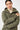 Langerchen Jacke für Frauen in Grün- Detail