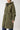 Langerchen Langer Parka für Frauen in Grün- Detail