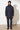 Langerchen Parka für Herren in Blau- Outfit Front