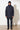 Langerchen Parka für Herren in Blau- Outfit Front