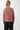ISIKUL Strickpullover mit Stehkragen in mauve Rückenansicht