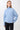 ISIKUL Strickpullover mit Stehkragen in hellblau Vorderansicht