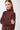 ISIKUL Strickpullover aus reine Bio-Wolle in dunkelrot Detailansicht