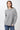 ISIKUL Oversized -Pullover aus Alpaka in grau Vorderansicht