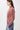 ISIKUL Stickpullover mit gerafften Ärmeln in mauve Seitenansicht 
